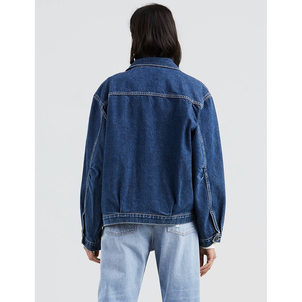 Levis Made & Crafted Denim Jacket Love Letter Type 11 Retro 80s E Oversized Sz S - Picture 6 of 7